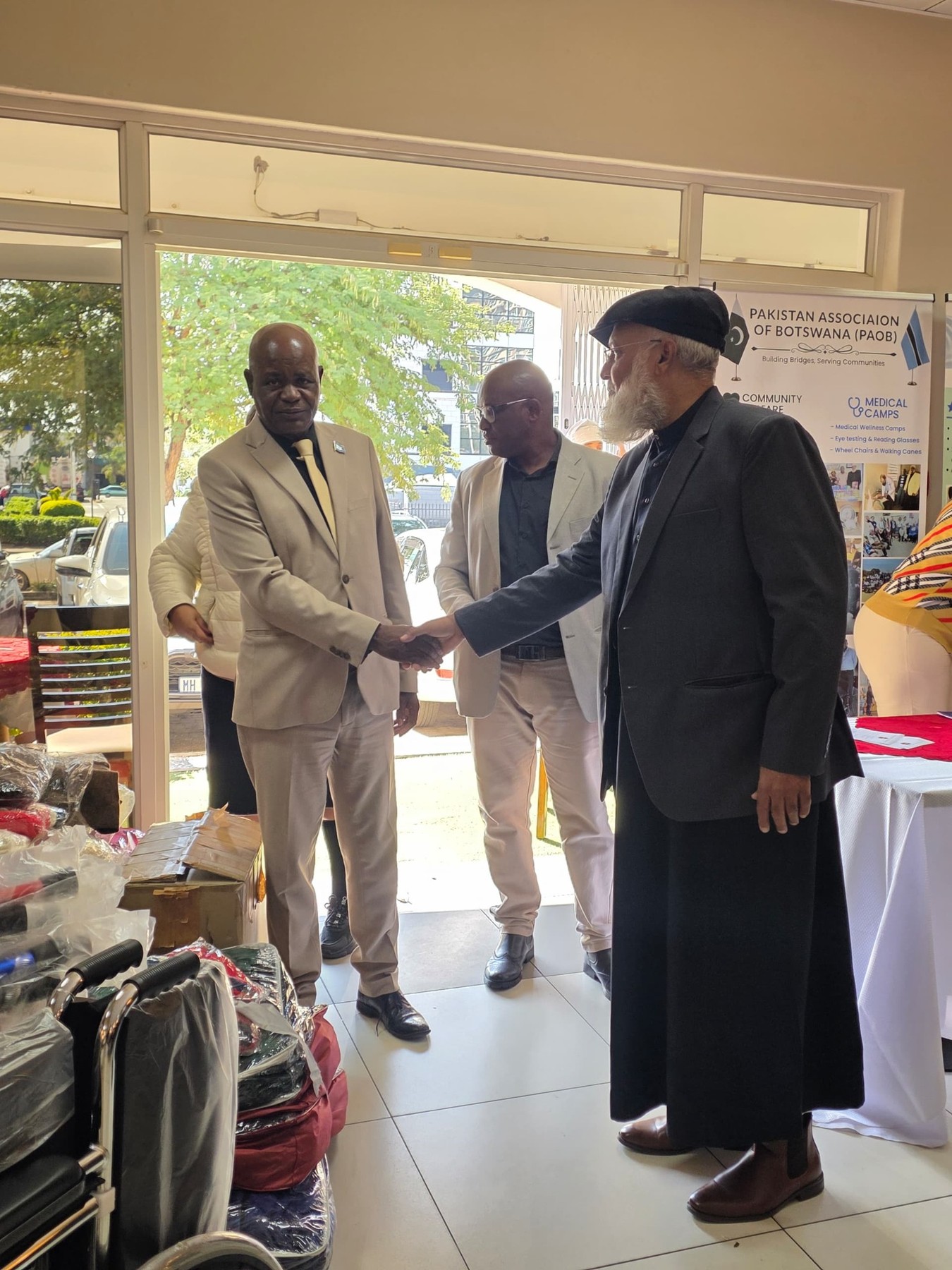 Donation handover