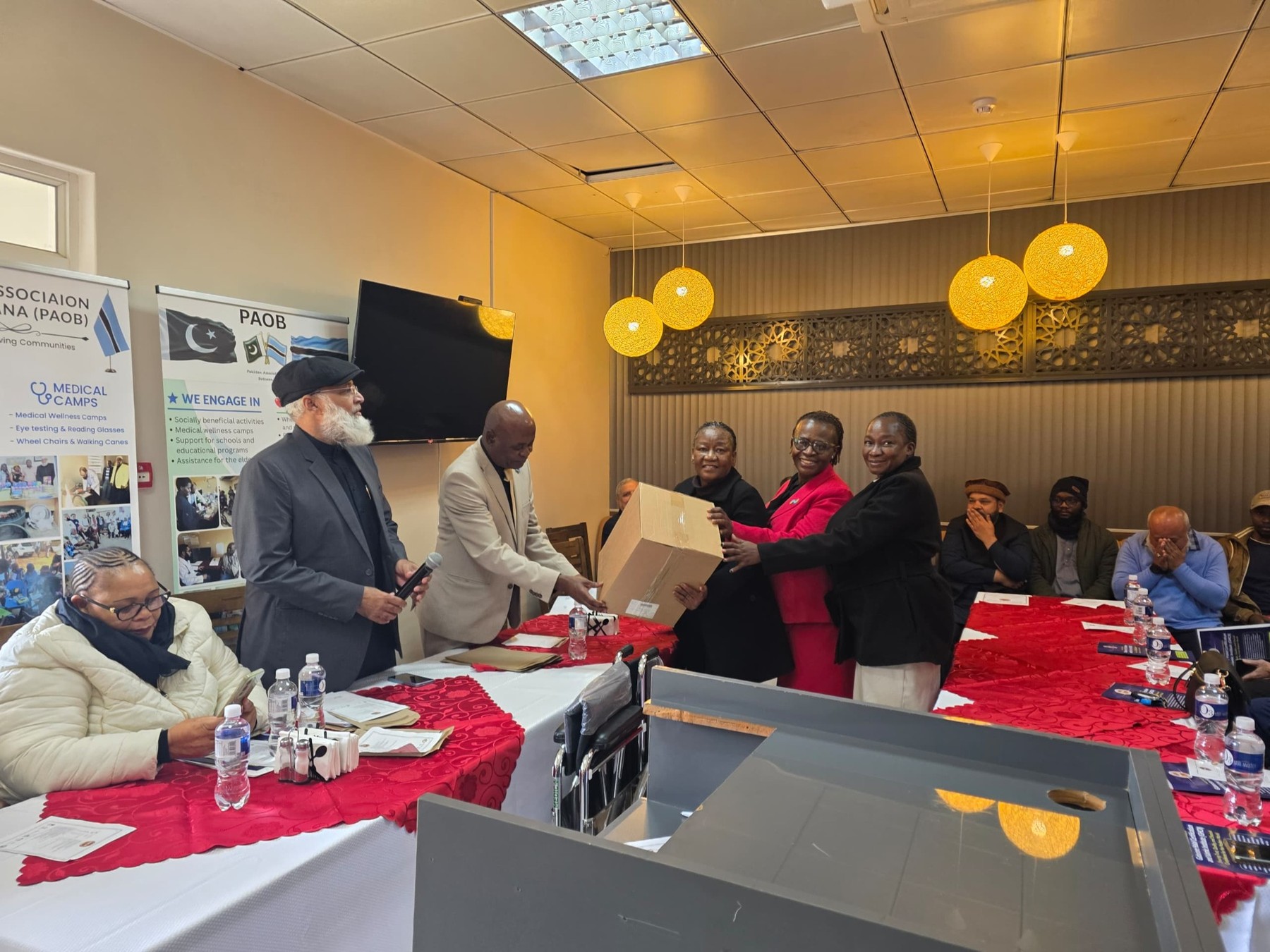 Donation handover